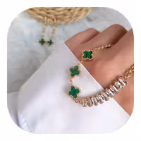 نیم ست گردنبند و گوشواره 