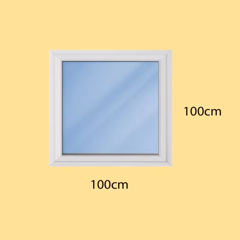 پنجره دوجداره  upvc ثابت با پروفیل وینتک (پس کرایه و هزینه ارسال در مقصد)