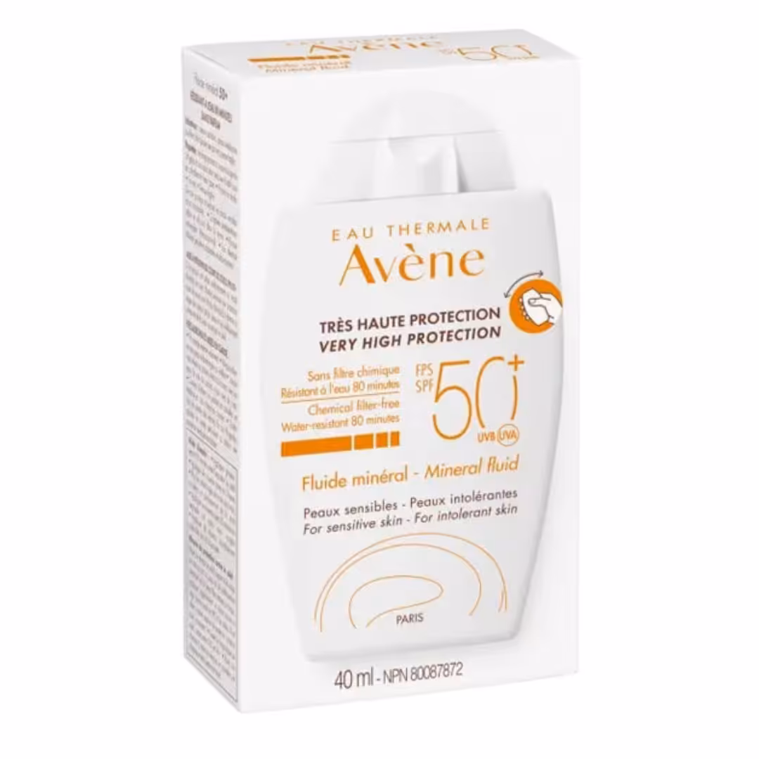 ضد آفتاب اون( اَوِن ) فلوییدی مینرال بی رنگ اصل فرانسه SPF 50 ا Avene Tinted Mineral Fluid Sunscreen