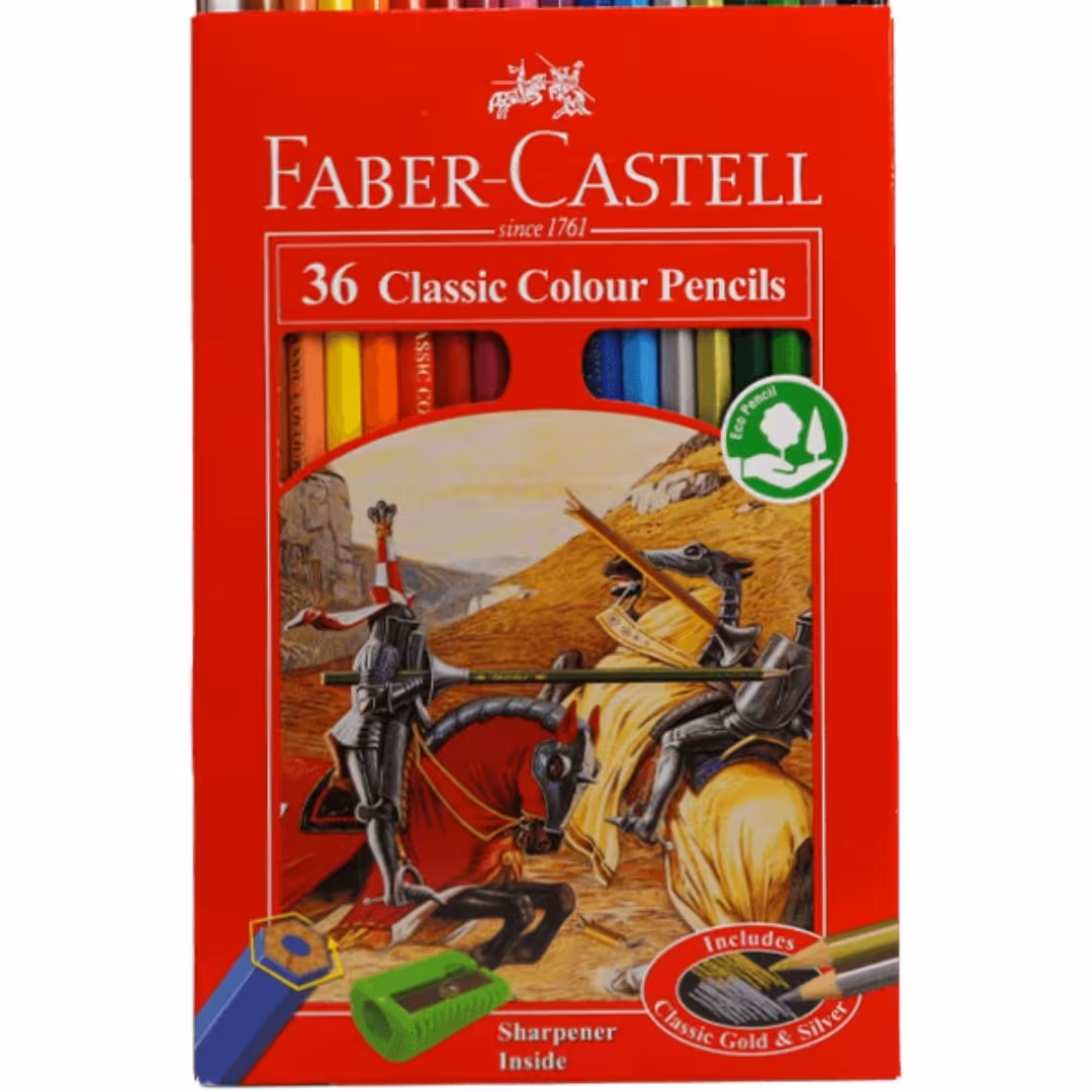 مدادرنگی36رنگ کلاسیک فابرکاستل جعبه مقوا(اصلی)

