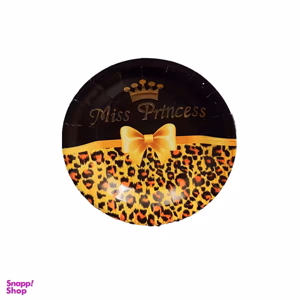 بشقاب یکبار مصرف مدل Miss Princess بسته 10 عددی