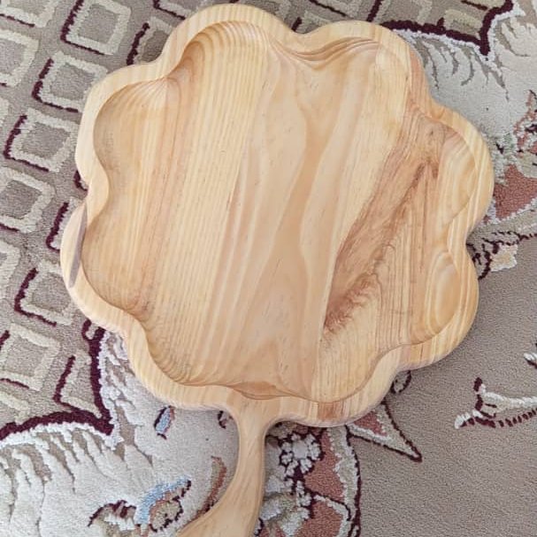 سینی چوبی مدل شبدر