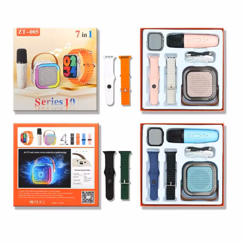 پک ساعت هوشمند و اسپیکر بلوتوثی ZT-005