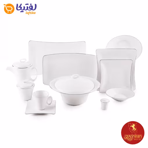 سرویس غذاخوری وینچی سمن چینی زرین 12 نفره 97 پارچه