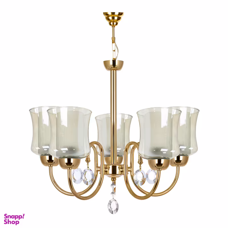 لوستر آویز 5 شعله چشمه نور کد 811/5