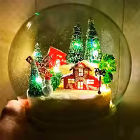 کادو تولد گوی بزرگ چراغ خواب کلبه برفی هدیه‌ای خاص و رویایی - فروشگاه اینترنتی گشنیز