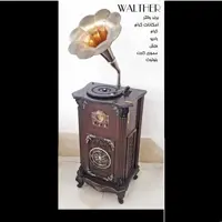 گرامافون قهوه ای شیپور پلاستیکی کد 2501 مدل WALTHER