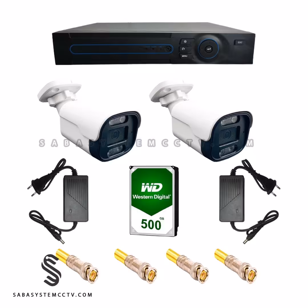 پکیج اقتصادی 2 دوربین مداربسته و دستگاه (xvr) 8 کانال