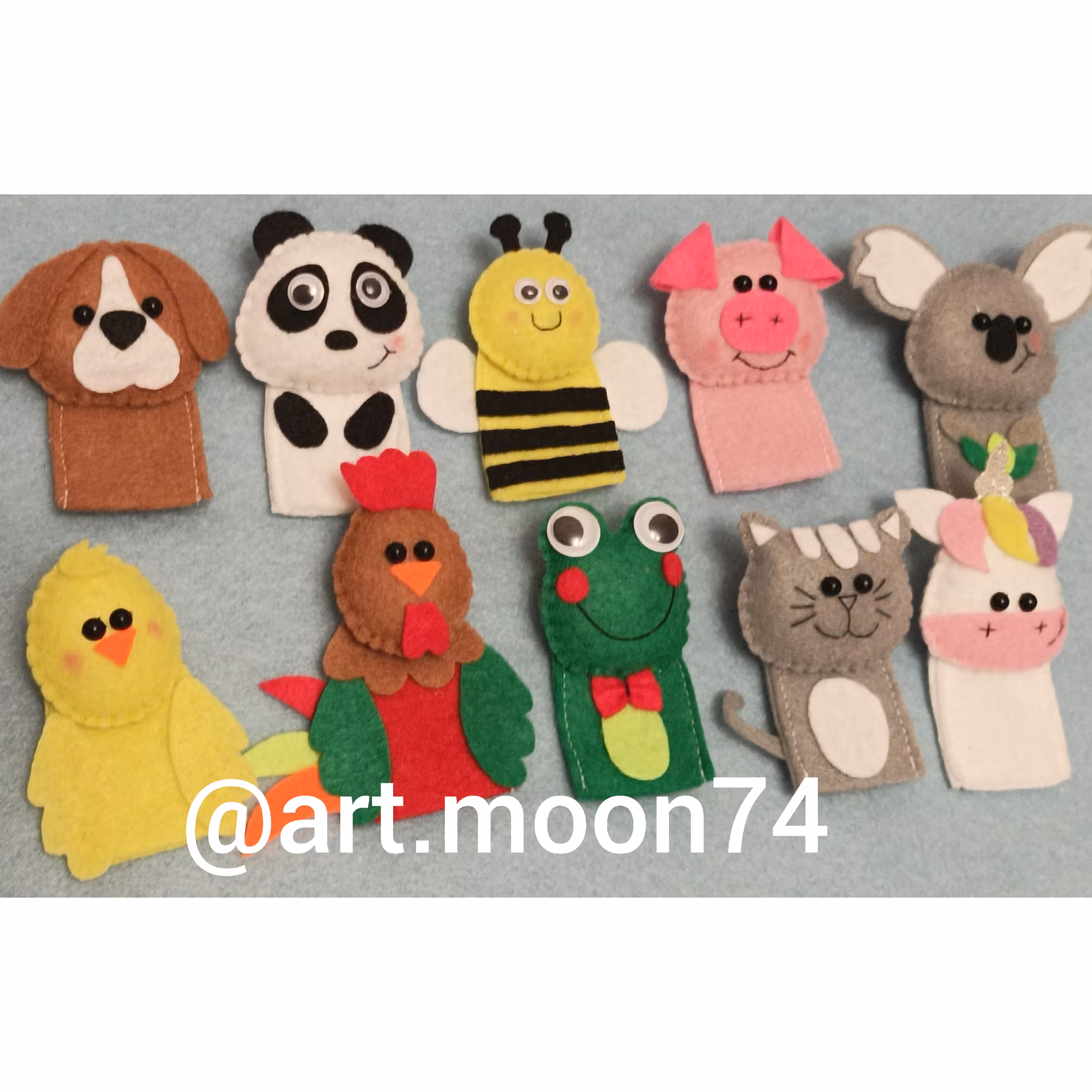 عروسک انگشتی حیوانات(پک10عددی)