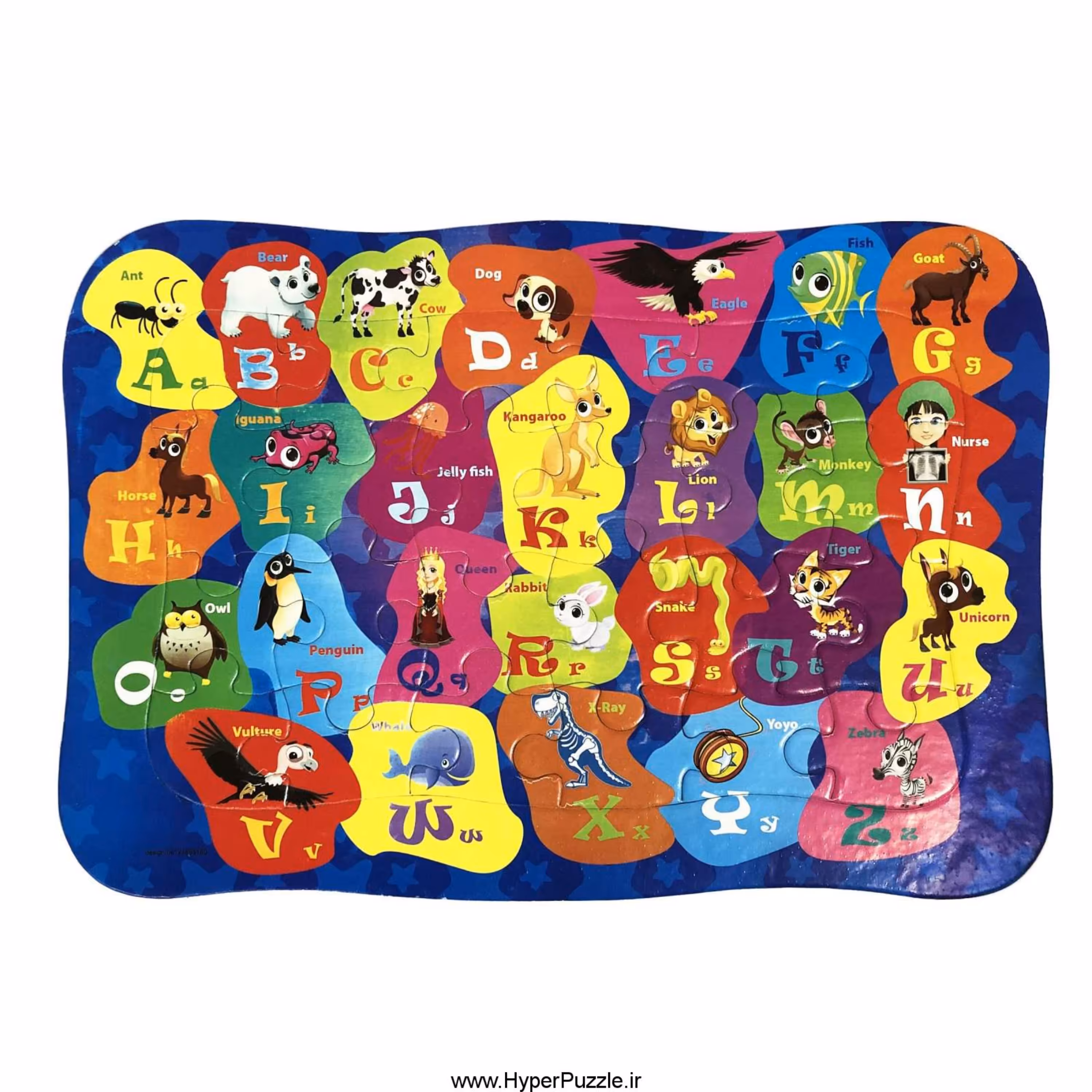 پازل آموزشی الفبای انگلیسی 24 تکه