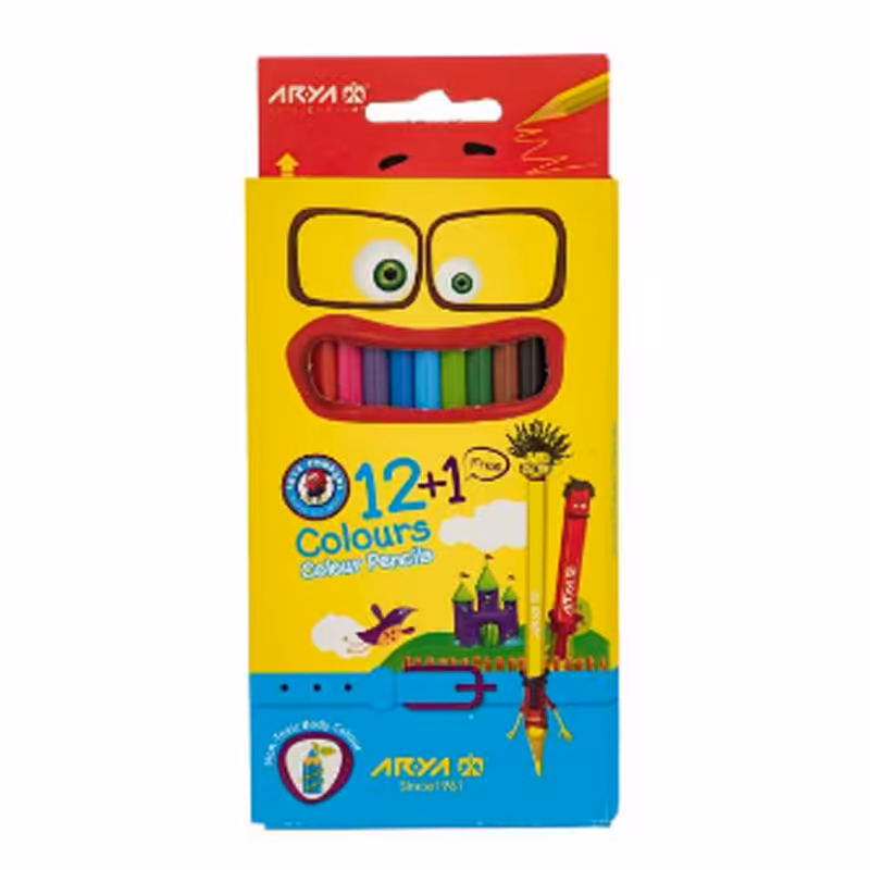 مداد رنگی 13 رنگ آریا مدل MS7 کد 1202