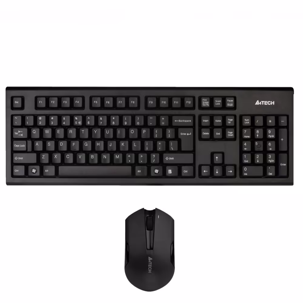 کیبورد و ماوس بی سیم ایفورتک مدل A4TECH 3000N