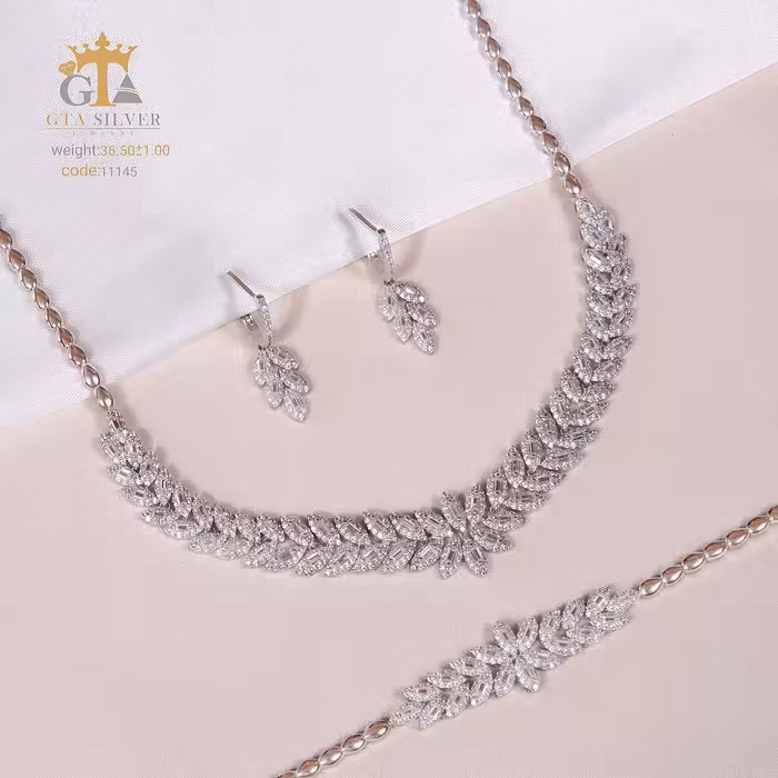 سرویس مارسا نقره 925 روکش طلا