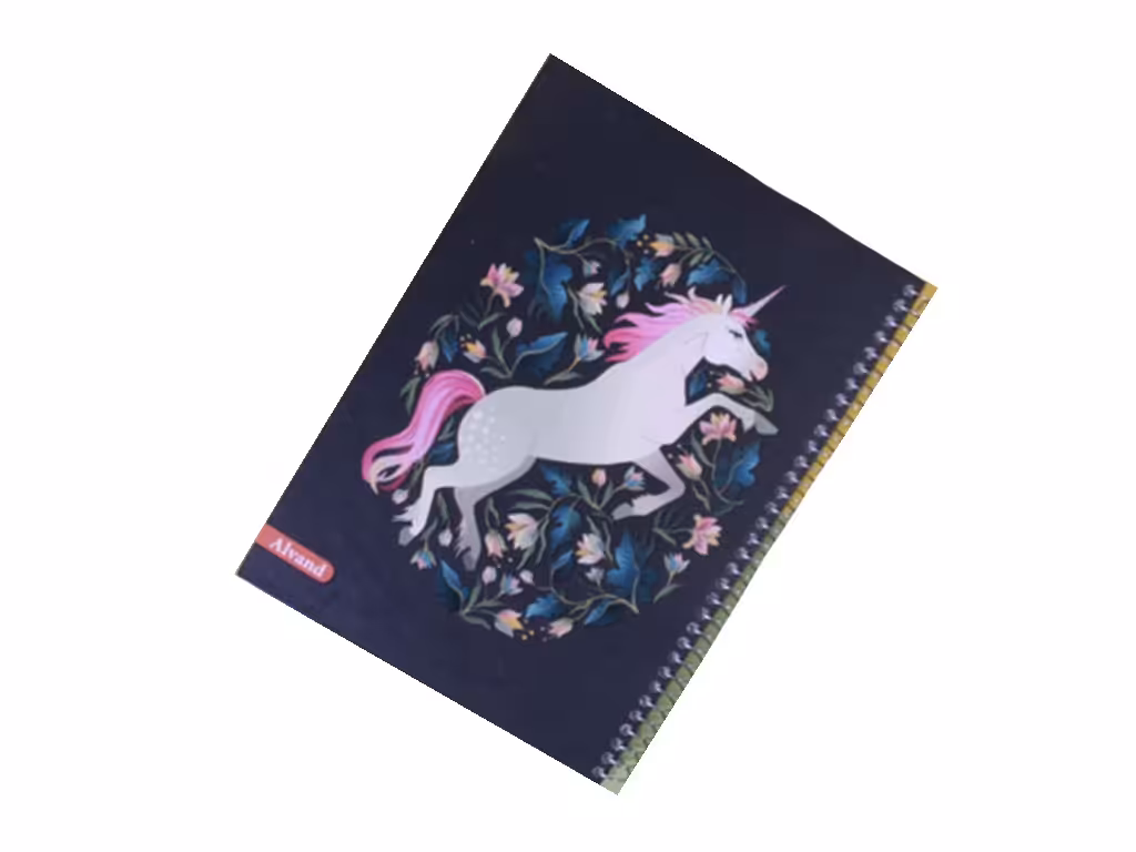 دفتر مشق سیمی 100 برگ با جلد گالینگور الوند