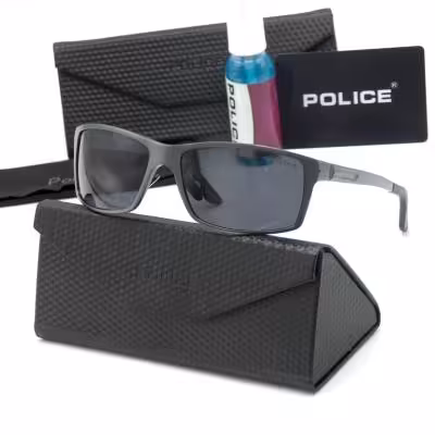 عینک آفتابی آلومنیومی مردانه پلیس UV400 دسته فنر POLICE