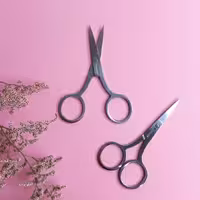 قیچی سرکج ابرو . تیتانیوم 