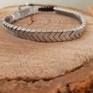 دستبند اسپرت حدید سفید