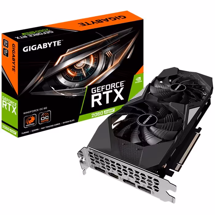 کارت گرافیک گیگابایت مدل GeForce RTX 2060 SUPER WINDFORCE OC 8G با حافظه 8GB