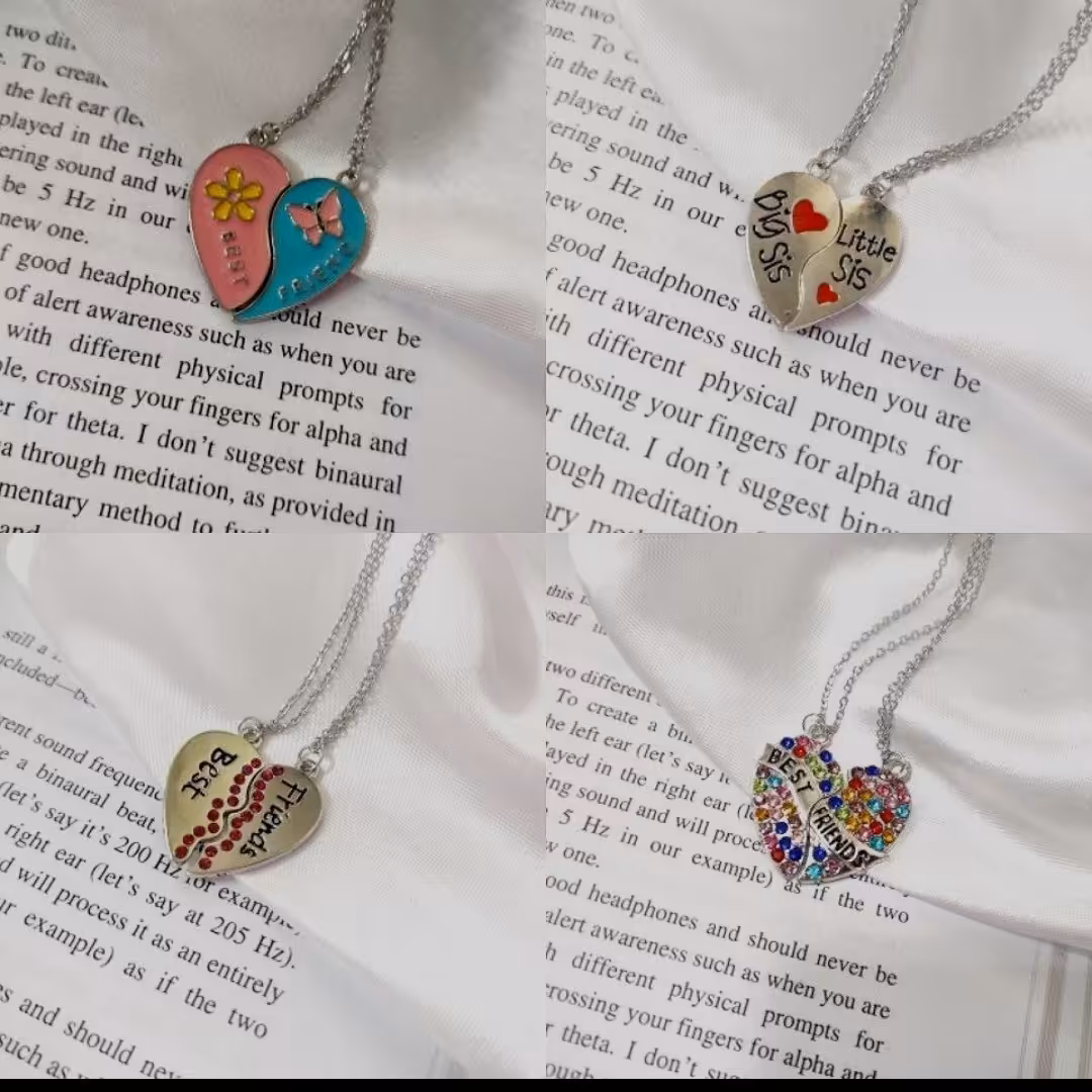 گردنبند ست دوستی ،استیل،خاص و متفاوت.               