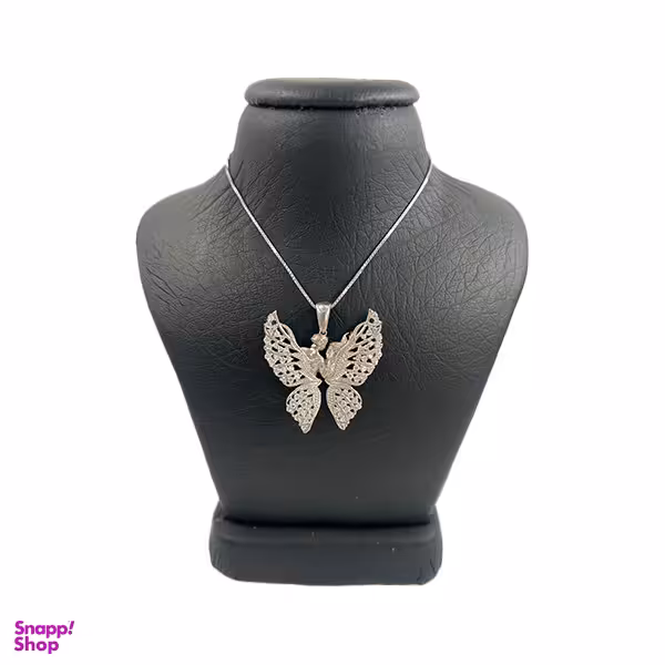 گردنبند نقره زنانه مدل بال فرشته مدل LOVE کد 17930