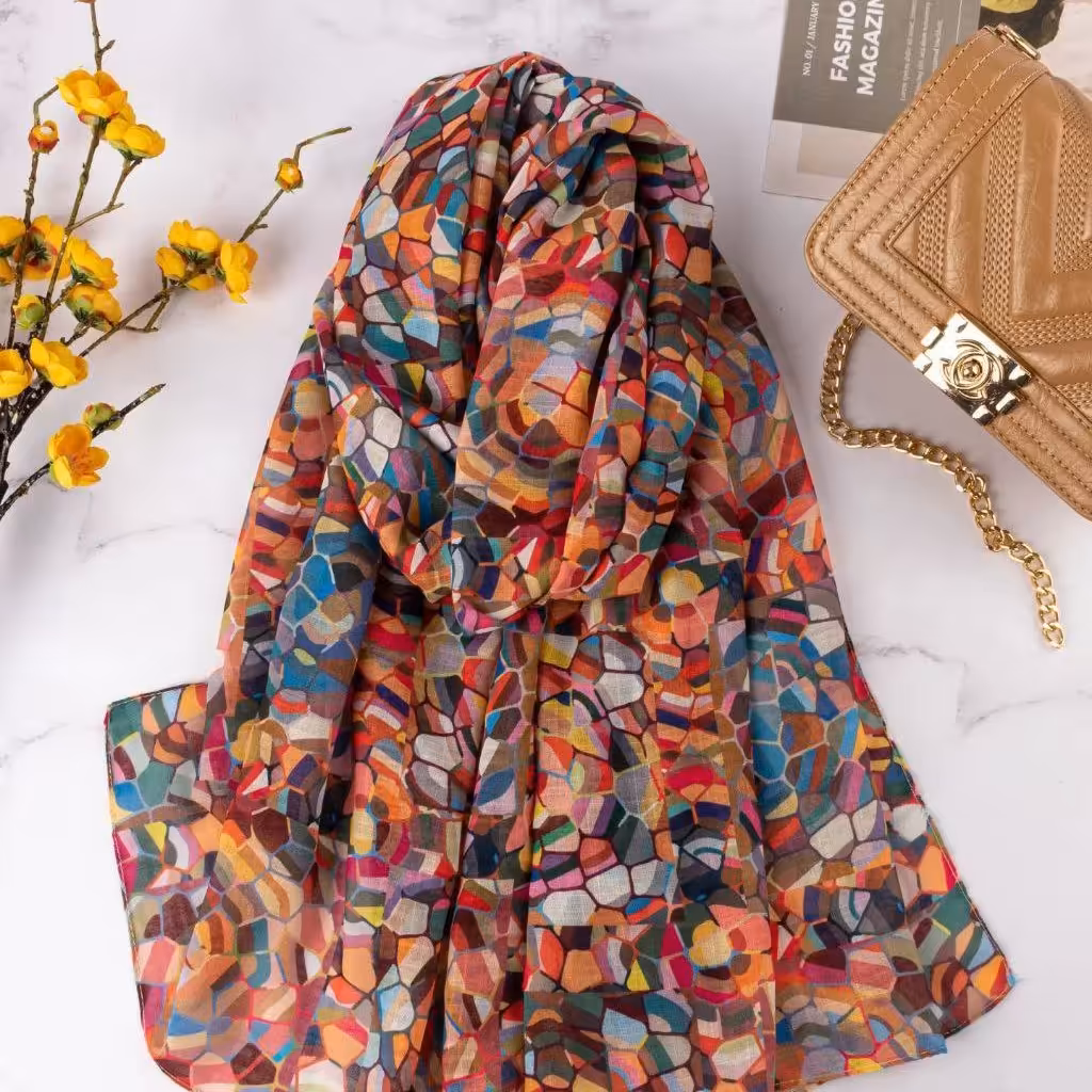 شال لنین طرح دار