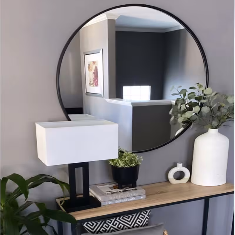 آینه الف مدل گرد طرح ظریف کد F-60