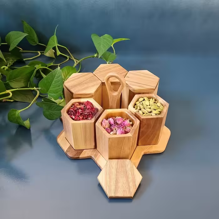 جا ادویه استند دار  چوبی