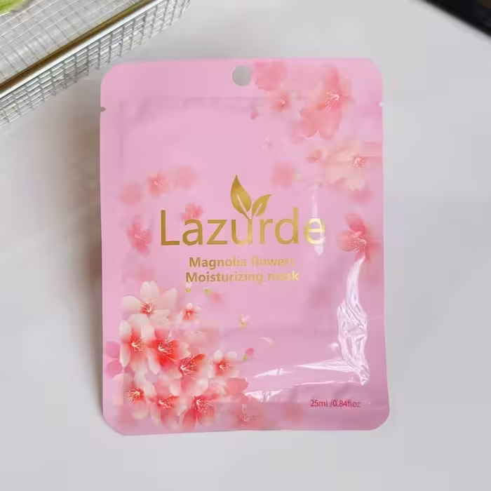 ماسک ورقه ای گل مگنولیا ضدجوش ضدلک روشن کننده آبرسان شاداب کننده و شفاف کننده پوست صورت 