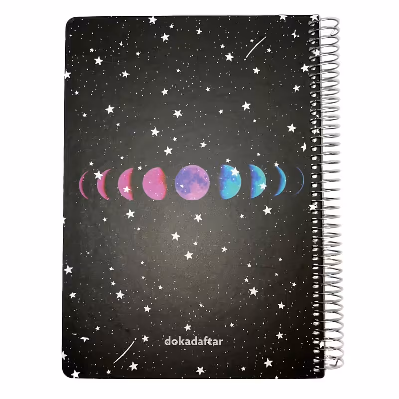 دفتر 100 برگ سیمی جلد ضخیم مدل دوکا