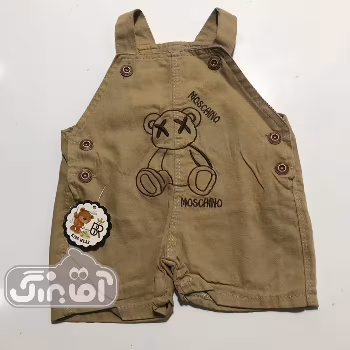 پیشبندی کتان کوتاه بهار خرس کرم تیره