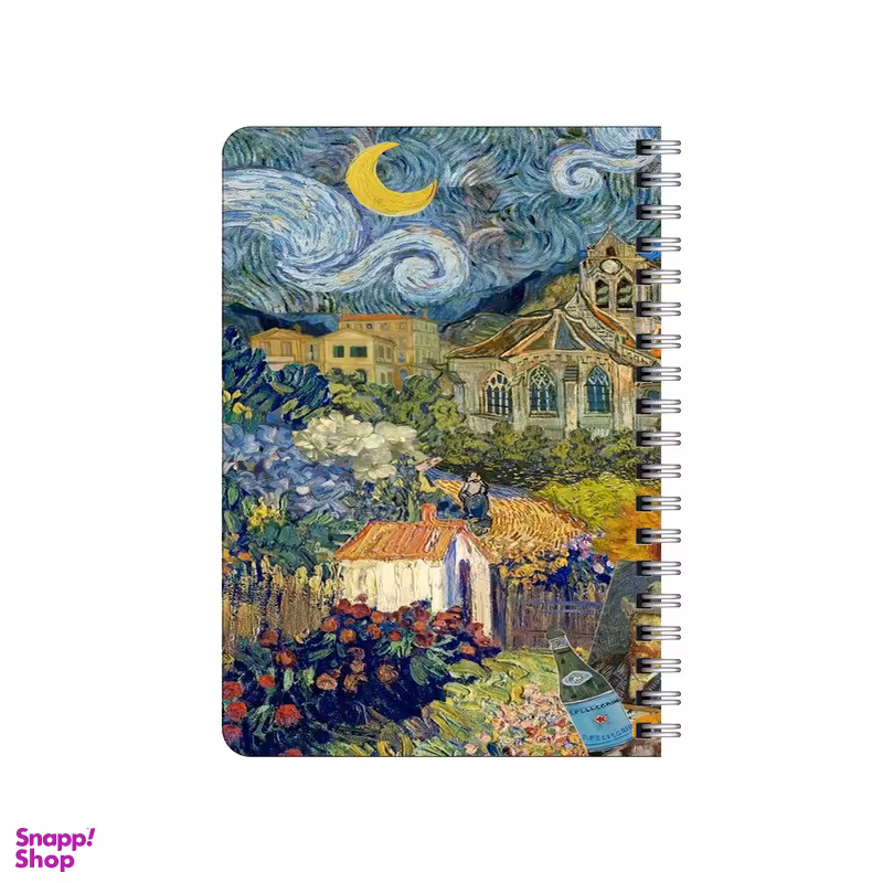 دفترچه یادداشت بامبیلیپ مدل چوبی طرح میکس اثار ونگوگ کد 3544306