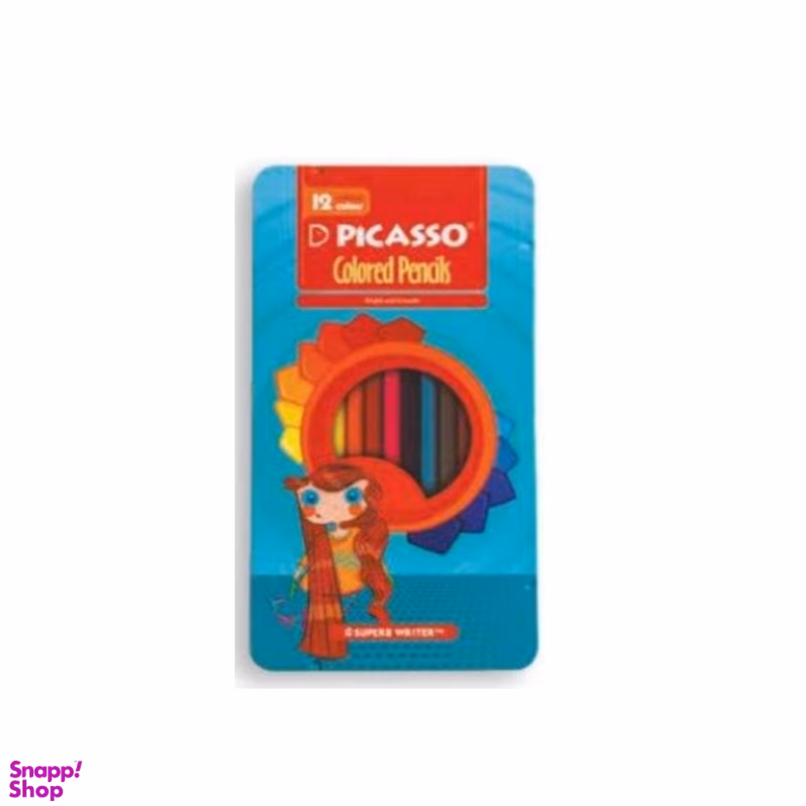 مداد رنگ ی پیکاسو (Picasso) جعبه فلزی 12 رنگ