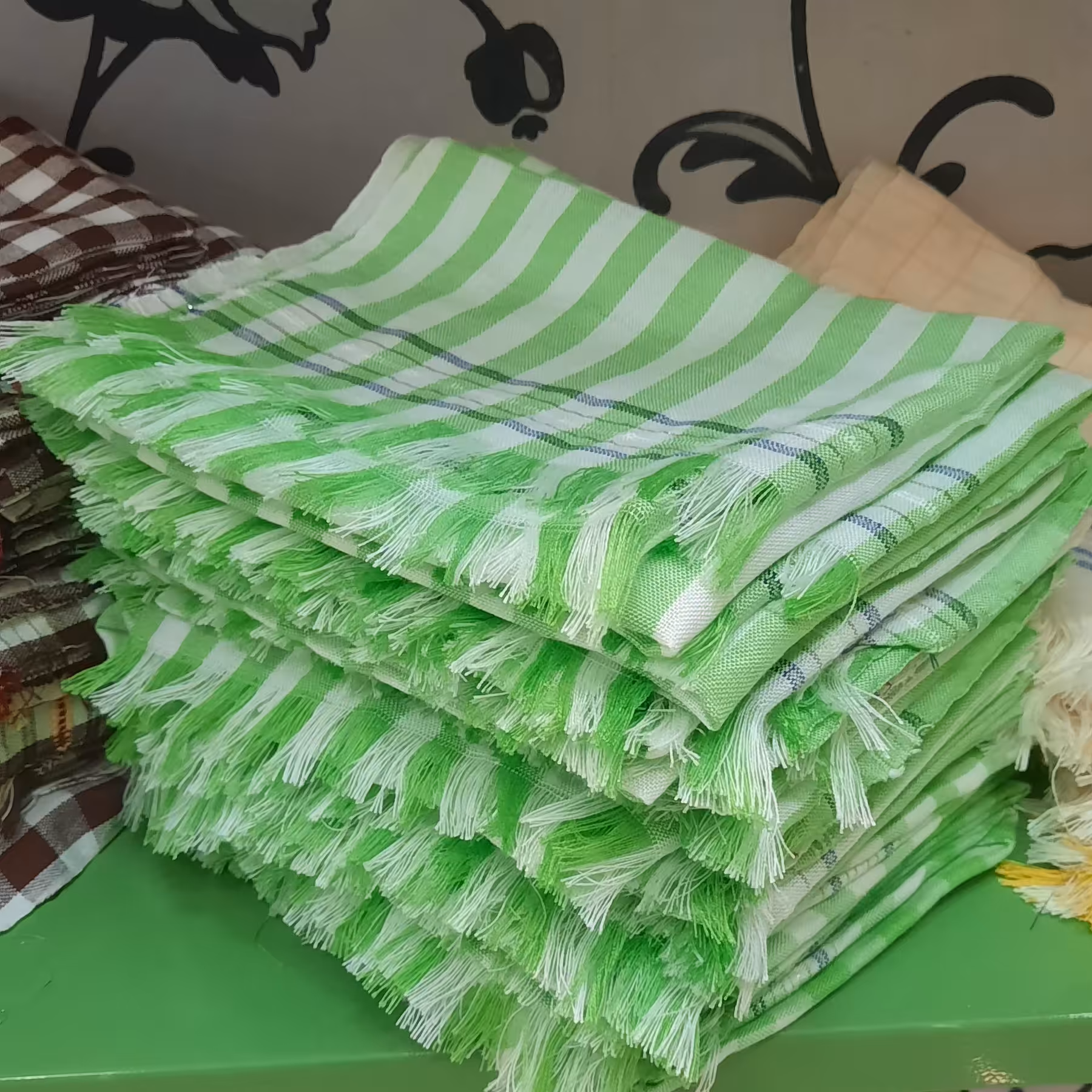 دستمال آشپزخانه دستبافت کاملا نخی و آبگیر