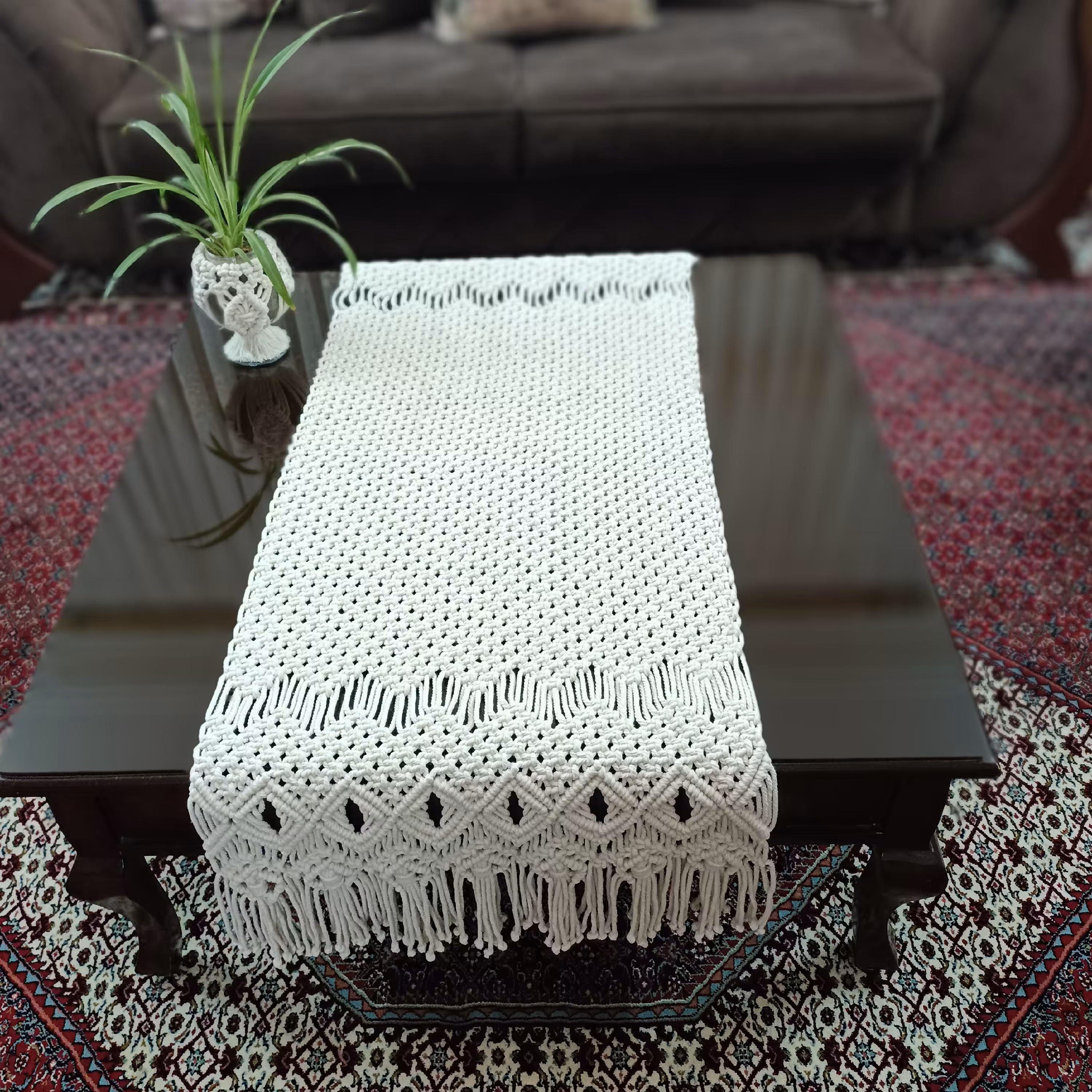 رانر مکرومه پر تراکم و خوش بافت