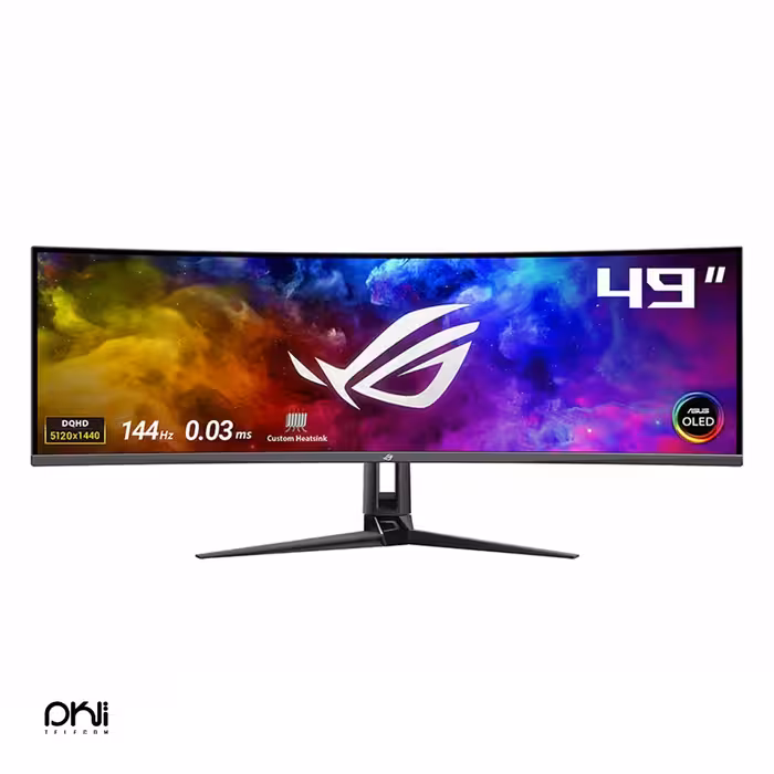 مانیتور خمیده گیمینگ ایسوس مدل ROG Swift OLED PG49WCD سایز 49 اینچ - تلکام
