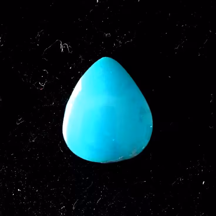 نگین فیروزه نیشابوری اصل کاملا پاک عجمی تراش زنانه بسیار زیبا و خوش رنگ و خوش جلا مناسب انگشتر یا آویز زنانه طلا یا نقره