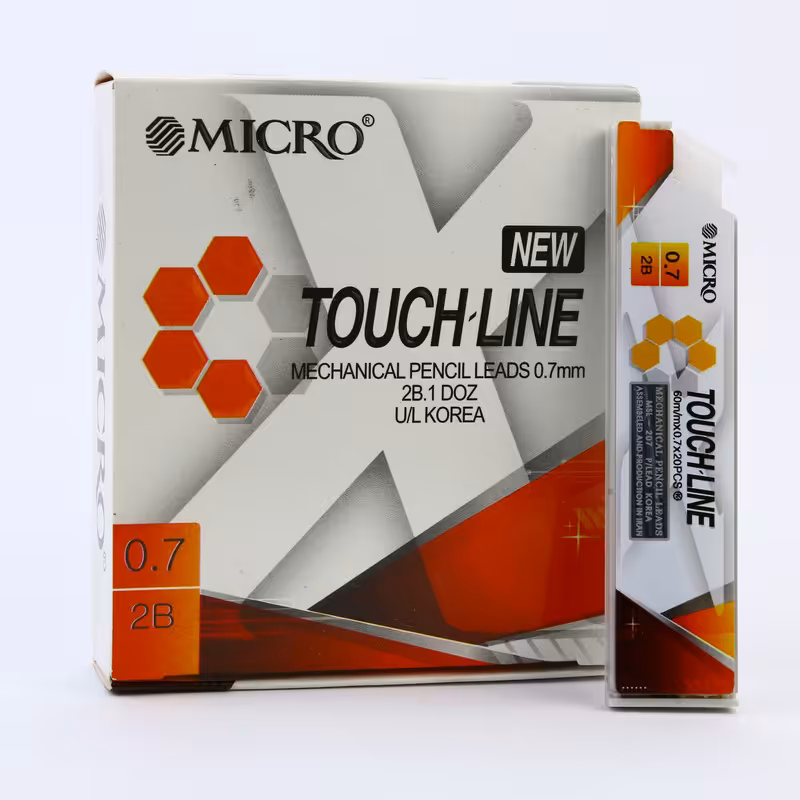 نوک مداد نوکی میکرو مدل TOUCHLINE قطر نوشتاری 0.7 میلی متر بسته 12 عددی