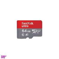 کارت حافظه microSDXC سن دیسک (Sandisk) مدل Ultra کلاس 10 استاندارد UHS-I U1 سرعت 100MBps ظرفیت 64 گیگابایت