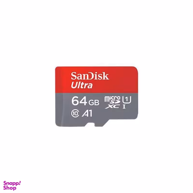کارت حافظه microSDXC سن دیسک (Sandisk) مدل Ultra کلاس 10 استاندارد UHS-I U1 سرعت 100MBps ظرفیت 64 گیگابایت