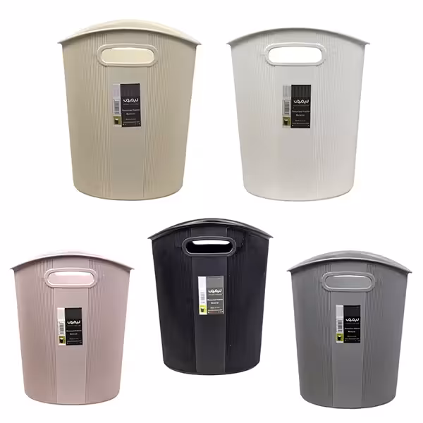 سطل کاغذ شیاردار بزرگ لیمون