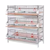 قفس بلدرچین 3 طبقه  - ضمانت10ساله(ارسال رایگان)