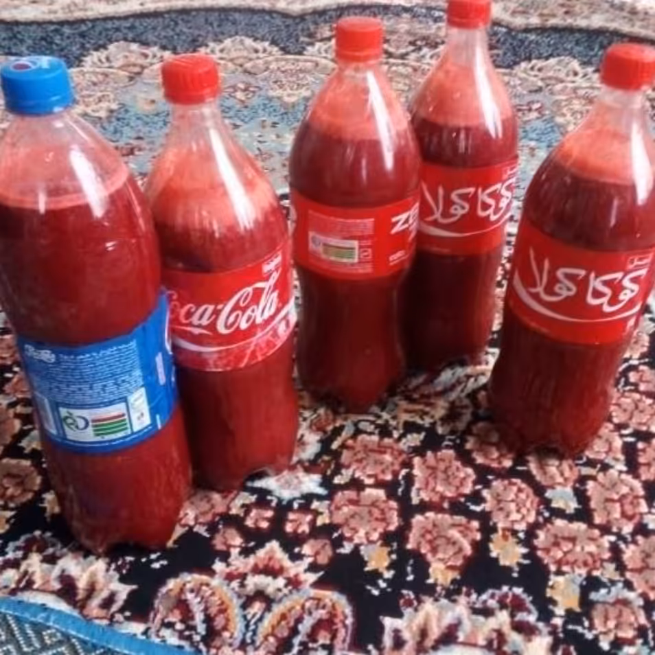 زرشک آب  آب زرشک ، تازه غلیظ بهداشتی بطری یک و نیم لیتری  بدون افزودنی