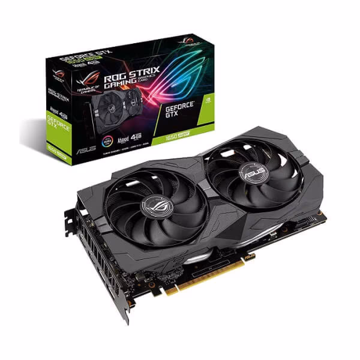 کارت گرافیک ایسوس مدل ASUS SUPER ROG STRIX GTX1650 A4G GAMING