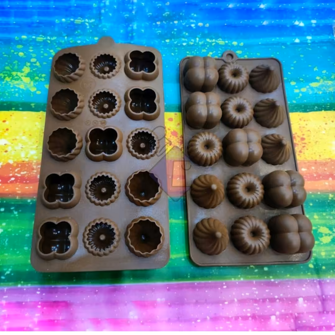 قالب سیلیکونی شکلات طرح سه بعدی