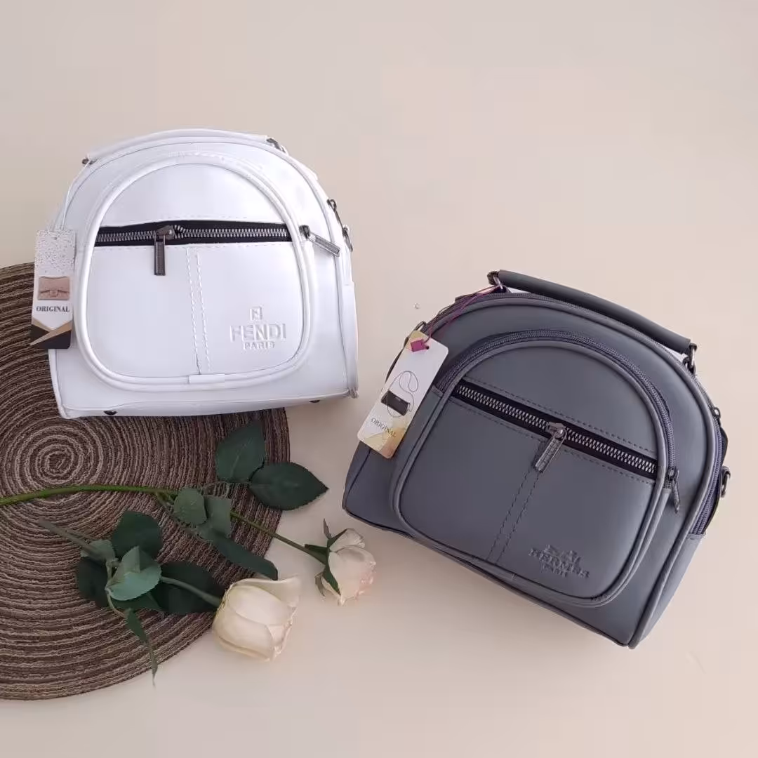 کیف دستی ودوشی مدل گرد ساده