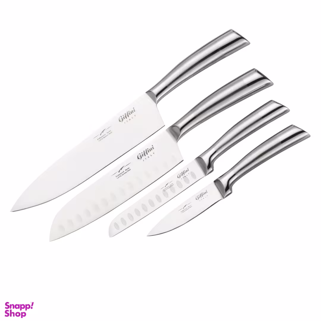 سرویس 4 پارچه چاقو آشپزخانه جی فی نی کد 02