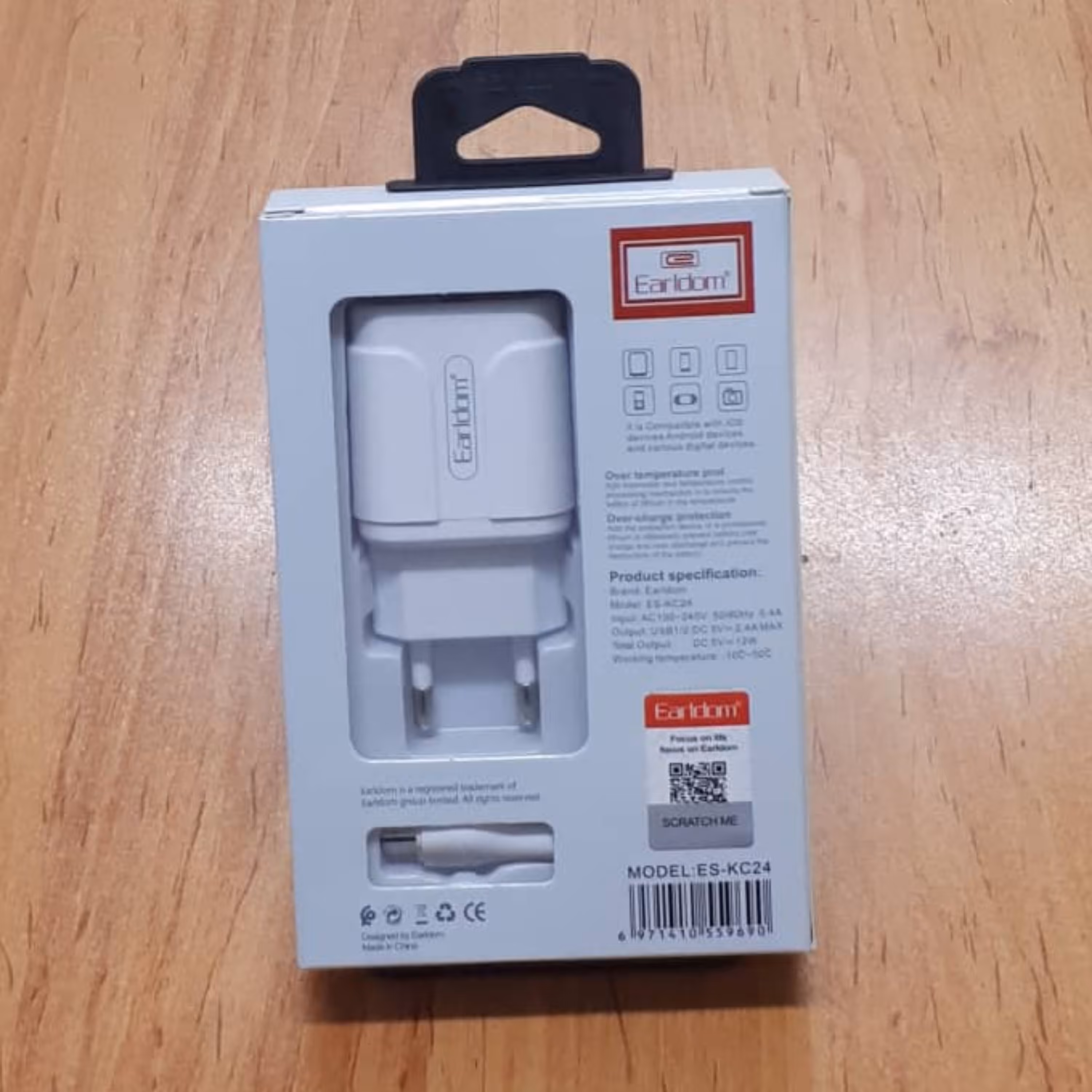 شارژر با کابل میکرو  ارلدوم  EARLDOM-KC24