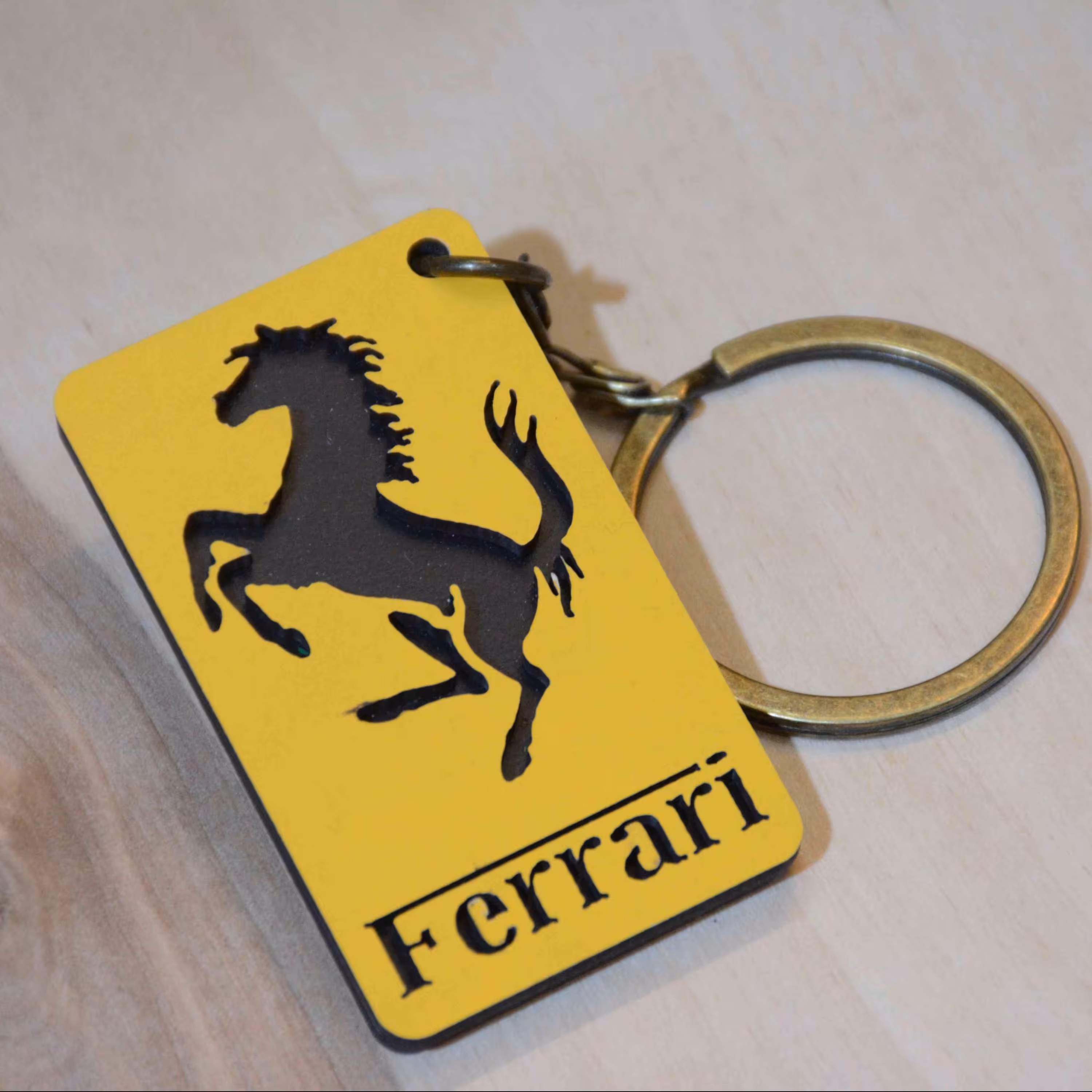 جاکلیدی چوبی دولایه طرح وسایل نقلیه کد 13