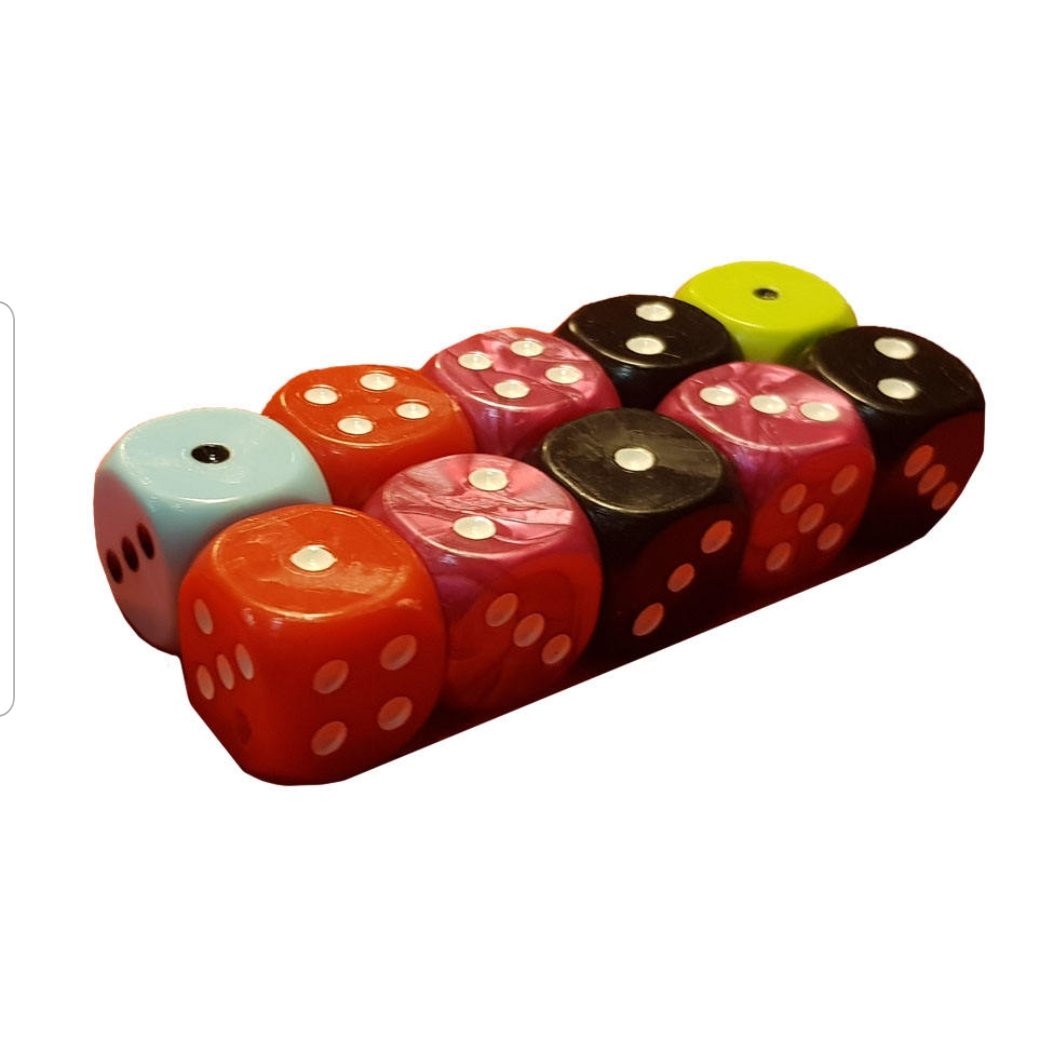 تاس بازی مدل Cube بسته 10 عددی