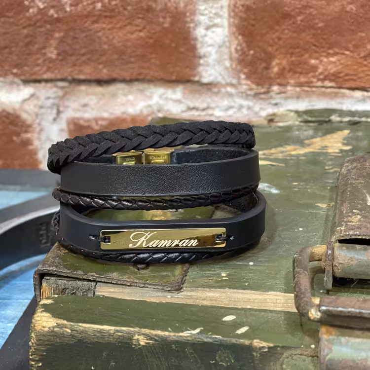 دستبند چرمی